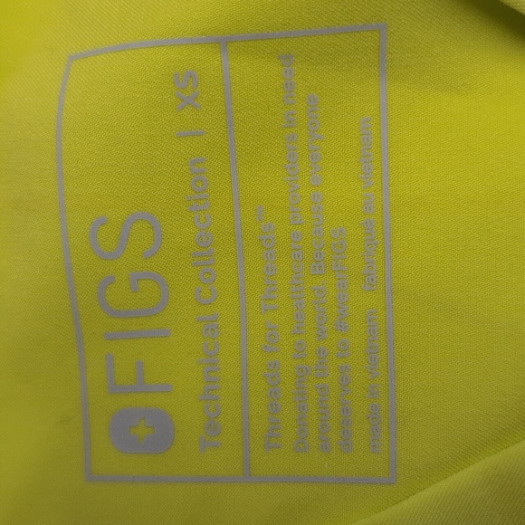 FIGS Citron Scrub Set - Yola and Catarina XS - Picture 4 of 11